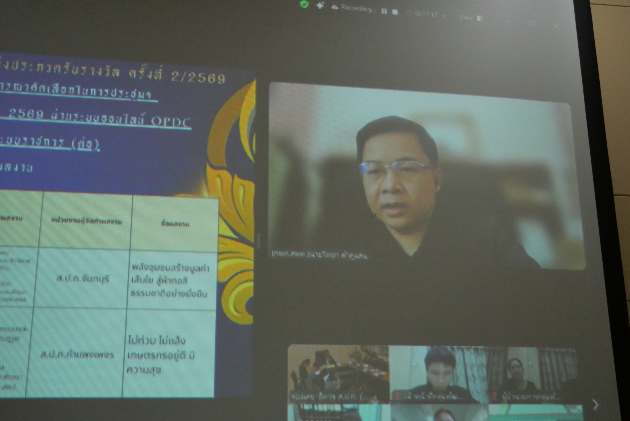 title - ประชุมคณะทำงานพิจารณาผลงานการปฏิรูปที่ดินเพื่อส่งเข้าประกวดการรับรางวัล ครั้งที่ 2/2569 (สมัครขอรับรางวัลเลิศรัฐ ประจำปี 2569) พร้อมประชุมผ่านระบบออนไลน์ ZOOM Meeting 